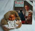 robert raikes bunny rabbit w wooden face raikes bear doll