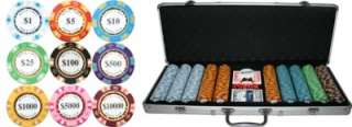 500 Monte Carlo Poker Chip Set  