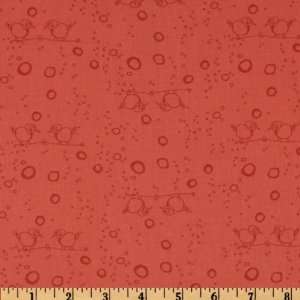  45 Wide Cheep Talk Dove Light Red Fabric By The Yard 