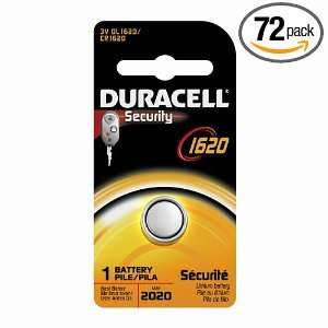  Duracell 1620 3V Security Batteries (Pack of 72) Health 