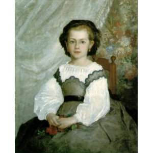  Oil Painting Portrait de Romaine Lacaux Pierre Auguste 