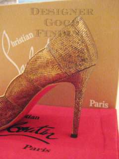 brand new 100% authentic CHRISTIAN LOUBOUTON Lizard Skin Pump Shoes