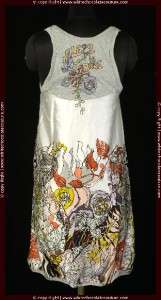 NEW $220 Desigual Floral Printed Embroidered Tunic Dress Medium M 38 