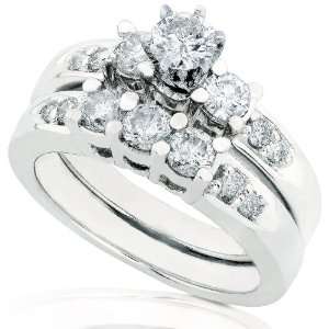   Diamond Wedding Ring Set in 14K Gold (HI/I1)  Size 5 Diamond Me