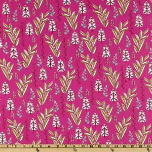  44 Wide Dill Blossom Large Leaves Summer Rose Fabric By 