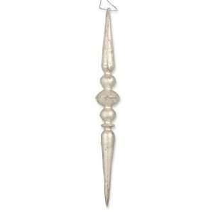  Pearl Glass Icicle Finial