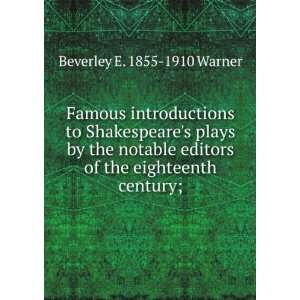   of the eighteenth century; Beverley E. 1855 1910 Warner Books