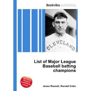  List of Major League Baseball batting champions Ronald 