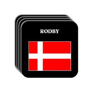  Denmark   RODBY Set of 4 Mini Mousepad Coasters 