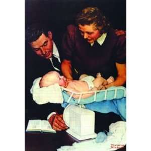  Norman Rockwell Weighing Baby   500Pc Jigsaw Puzzle In A 