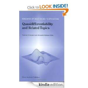 Quasidifferentiability and Related Topics (Nonconvex Optimization and 