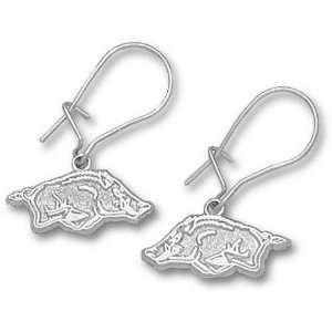  University Of Arkansas sterling silver dangle earrings 