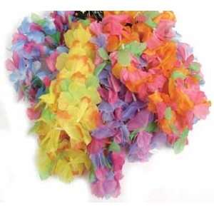  Dozen Ruffle Petal Flower Lei Headbands Toys & Games