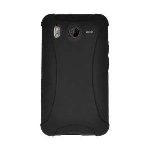  Amzer Silicone Skin Jelly Case for HTC Inspire 4G   Black 