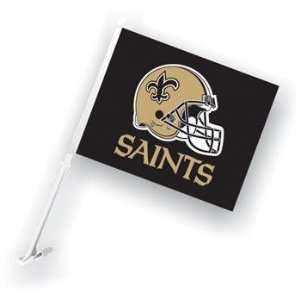   New Orleans Saints NFL Car Flag With Wall Brackett