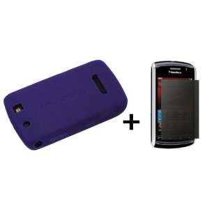 Purple Silicone Soft Skin Case Cover for Blackberry Thunder 9500 Storm 