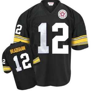 Pittsburgh Steelers NFL Jersey Terry Bradshaw #12 Black Throwback 
