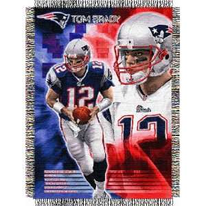  New England Patriots Tom Brady 48x60 Players Tapestry 