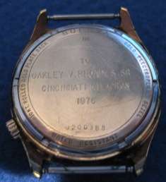 Bulova Mens Accutron mod 218 wrist watch complete GF case parts or 