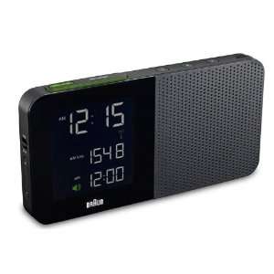 Braun   Digital Alarm Clock Radio in Black 
