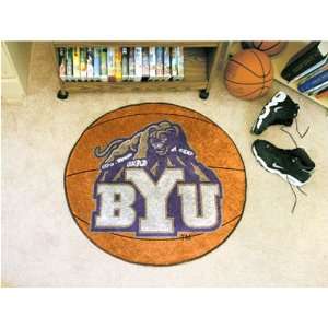  Brigham Young Cougars NCAA Basketball Round Floor Mat (29 