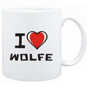  Mug White I love Wolfe  Last Names