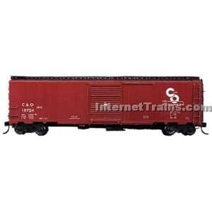   Blueprint Series 50 Riveted Boxcar 4 Pack   C&O Red Toys & Games