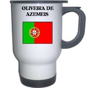 Portugal   OLIVEIRA DE AZEMEIS White Stainless Steel Mug 