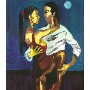   Artist Harry Weisburd   11 Inches x 14 Inches   Night Lovers 3D Home