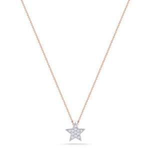 Dana Rebecca Designs Julianne Himiko Star Necklace   Diamond/Rose Gold
