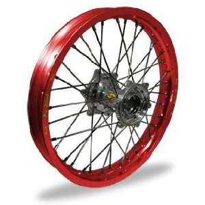 Pro Wheel Pro Wheel 4.25x17 Super Moto Rear Wheel   Silver Hub/Red Rim 