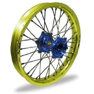  Pro Wheel Pro Wheel 2.15x19 MX Rear Wheel   Yellow Rim/Blue Hub 