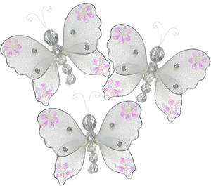 mini white butterflies wedding bridal shower decor decoration small 