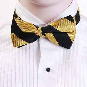  Gold & Black Bow Tie 