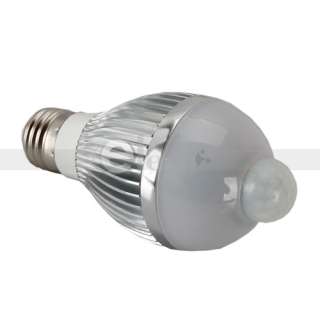 8M E27 85 260V 5W 450LM LED Infrared Motion Sensor Light Bulb Lamp 