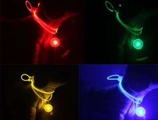 COLOR Pet Dog Cat Lighted Flashing & Safety LED Light Tag Hym  