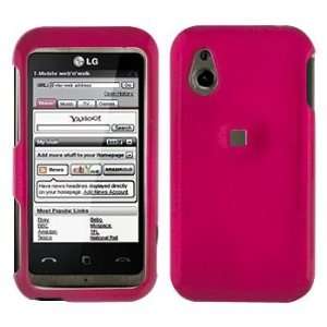  LG Arena GT950 Cell Phone Solid Hot Pink Protective Case 