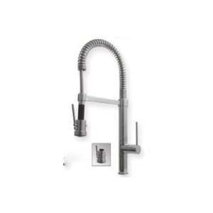  Whitehaus Commercial Single Hole Faucet With Flexible Spout & Pull 