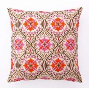  Back Bay in Pink & Brown Embroidered Pillow Baby
