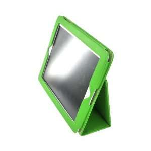  For Apple iPad 2 Lime Green Premium Leather Case Stand 