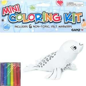  Ganz Plush   Mini Coloring Kit   SEA LION (7 inch) Toys 