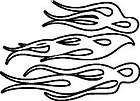 HOT COOL OUTLINE DECAL 31 HOOD CAR TRUCK SEMI TRAILER items in 