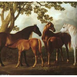  Hand Made Oil Reproduction   George Stubbs   32 x 30 
