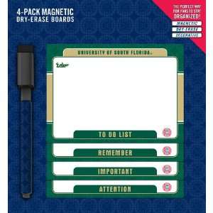  Turner South Florida Bulls Magnetic To Do Notes, 4 Pack 