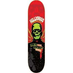  Helldorado Rock & Roll Skateboard Deck   8.5 Red Sports 