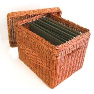  Wicker File Basket by Bond Helman