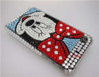 Minnie Mouse Bling Hard Case Cover For iPhone 4+ Mirror  