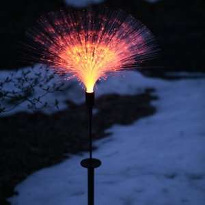  Single Solar Fiber Optic Garden Stake with Color Changing 