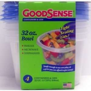  Good Sense Stor Cont 32 oz. Bowl 4Ct (3 Pack)
