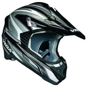  Vega Viper Edge Helmet   2X Large/Black Automotive